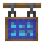 Blue Hanging Canvas Sign