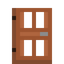 Gated Acacia Door