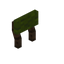 Green Canopy Raised Seat Back