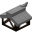 White Longer Top Flat Roof Block (Framed)