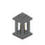 Orange Fancy Iron Lantern