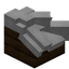 White Longer Roof Block (Dark Oak)