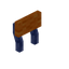 Orange Blue Enchanted Raised Seat Back