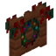 Acacia Fence Gate with Multi Lit Wreath