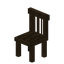 Stripped Dark Oak Striped Chair