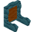 Orange Blue Bioshroom Fancy Seat Back