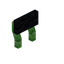 Black Green Bioshroom Raised Seat Back
