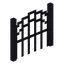 Double Curved Metal Fence