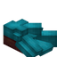 Light Blue Longer Roof Slab (Mangrove)