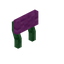 Magenta Green Enchanted Raised Seat Back