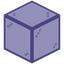Ultramarine Bordered Crystalix Glass