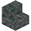 Mossy White Dacite Brick Stairs