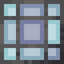 Raster Cyan Stained Glass Pane