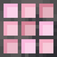 Square Pink Stained Glass Pane
