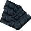 Roof Cap End 67 Blue Slate