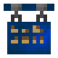 Blue Yonder Hanging Sign