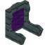 Purple Bloom Fancy Seat Back