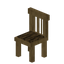 Stripped Oak Striped Chair
