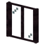 Rectangle Cherry Window