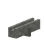 Light Gray Rain Gutter
