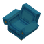 Light Blue Sofa