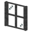 Stone Four Pane Window