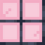 Pink Stained Barred Glass Pane