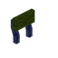 Green Blue Enchanted Raised Seat Back