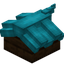 Light Blue Longer Top Roof Block (Dark Oak)
