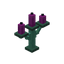 Oxidized Magenta Copper Candelabra
