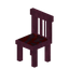Stripped Crimson Striped Chair