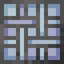 Woven Blue Stained Glass Pane