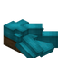 Light Blue Longer Roof Slab (Spruce)