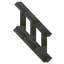 Mossy Stone Brick Railing