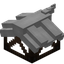 White Longer Top Roof Block (Framed)