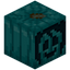 Cyan Carved Pumpkin