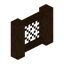 Dark Oak Lattice Fence