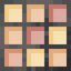 Square Orange Stained Glass Pane