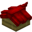 Red Longer Top Roof Block (Bamboo)