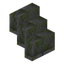 Mossy Stone Brick Compact Stairs