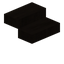Spiral Stairs Upper straight Slab Dark Oak