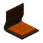 Orange Floor Chair (Dark Oak)