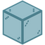 Light Blue Bordered Crystalix Glass