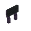 Gray Mauve Raised Seat Back