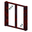Rectangle Crimson Stem Window