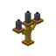 Light Gray Golden Candelabra