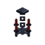 Red Iron Chandelier