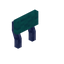 Cyan Blue Enchanted Raised Seat Back