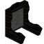 Light Gray Blackwood Fancy Seat Back