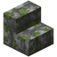 Mossy Cobblestone Brick Stairs